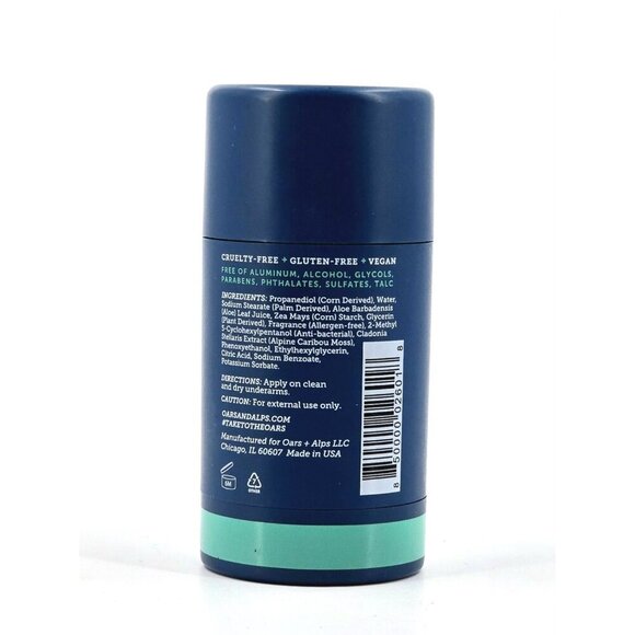 Oars & Alps Natural Deodorant Deep Sea Glacier Long Lasting 2.6 oz - Picture 7 of 10